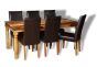Large Jali Light Dining Table & 6 Barcelona Chairs