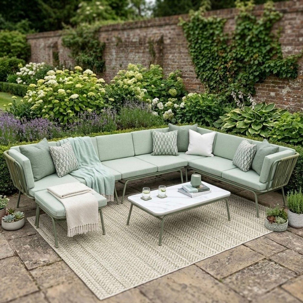 6 Piece Outdoor/Garden Corner Sofa Set - Last one remaining view 3