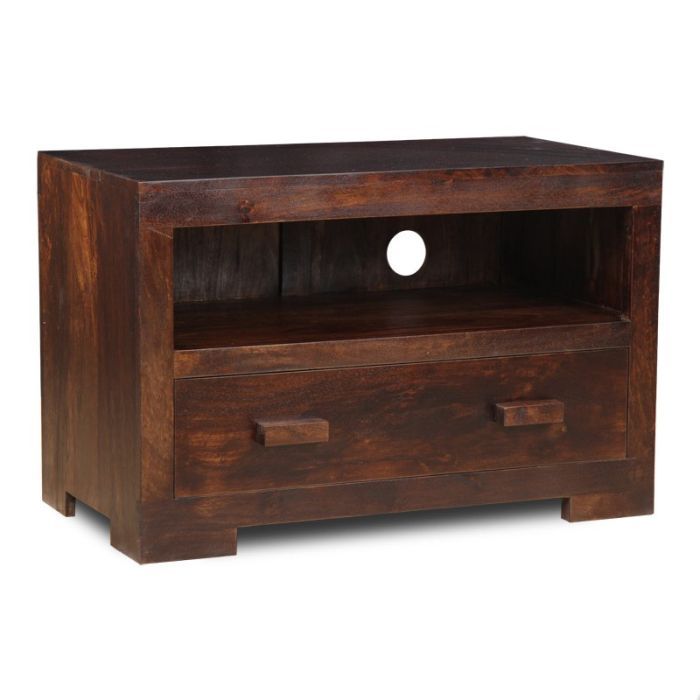 'Water Damaged' Mango Wood 85cm TV Unit (WD11)