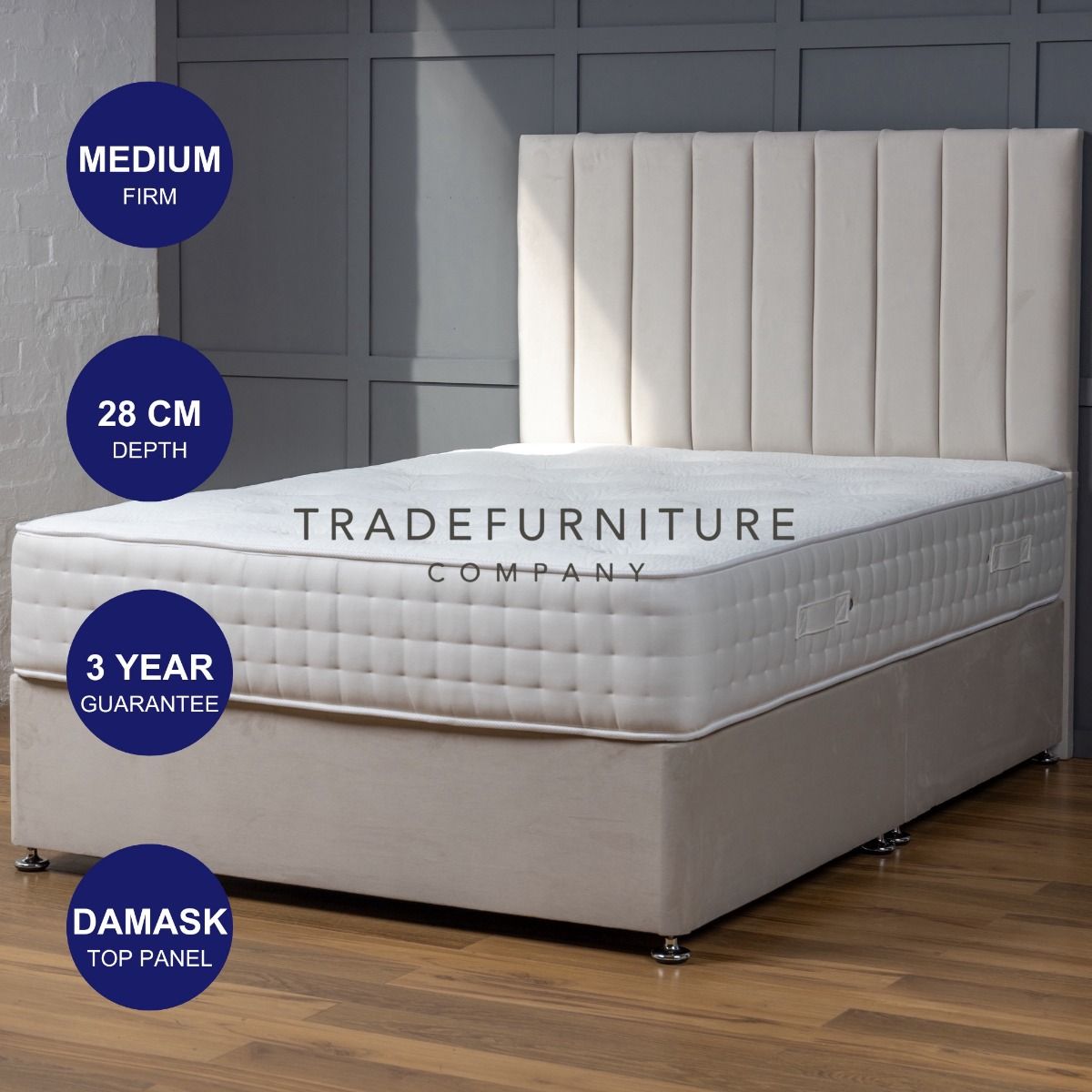 1000 Pocket Memory Mattress (4 Sizes) view 3