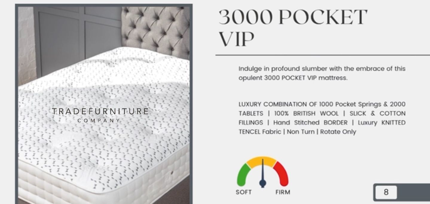 3000 Pocket VIP Mattress (4 Sizes) view 4