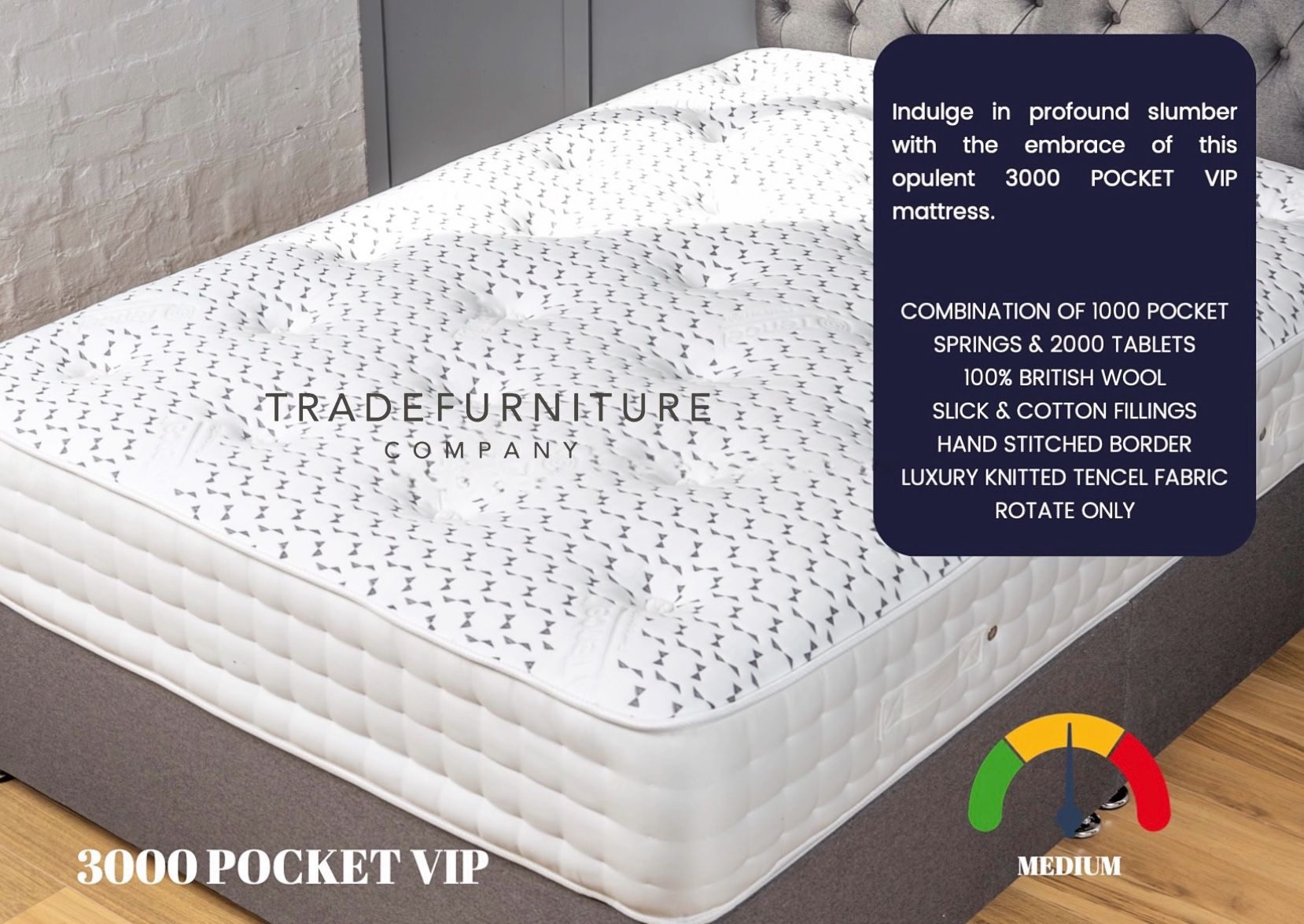3000 Pocket VIP Mattress (4 Sizes) view 5