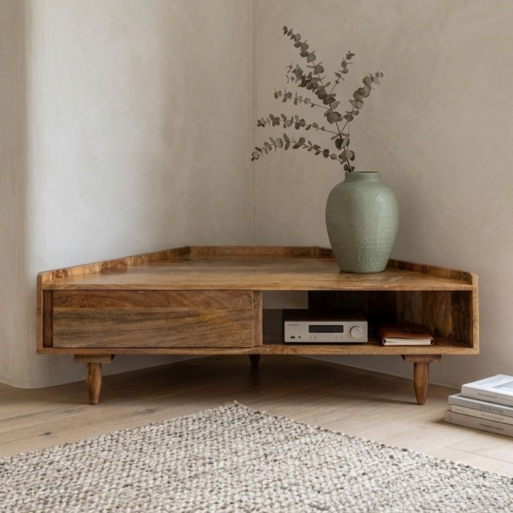 Scandi Mango 120cm Corner TV Unit view 3