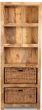 Light Dakota Tall Shelves with Baskets