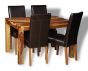 Small Cube Light Dining Table & 4 Barcelona Chairs