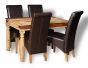Jali Light 120cm Dining Table & 4 Rattan Chairs