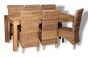 Light Mango Wood 180cm Dining Table & 6 Havana Chairs