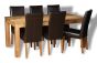 Dakota Light 180cm Dining Table & 6 Barcelona Chairs