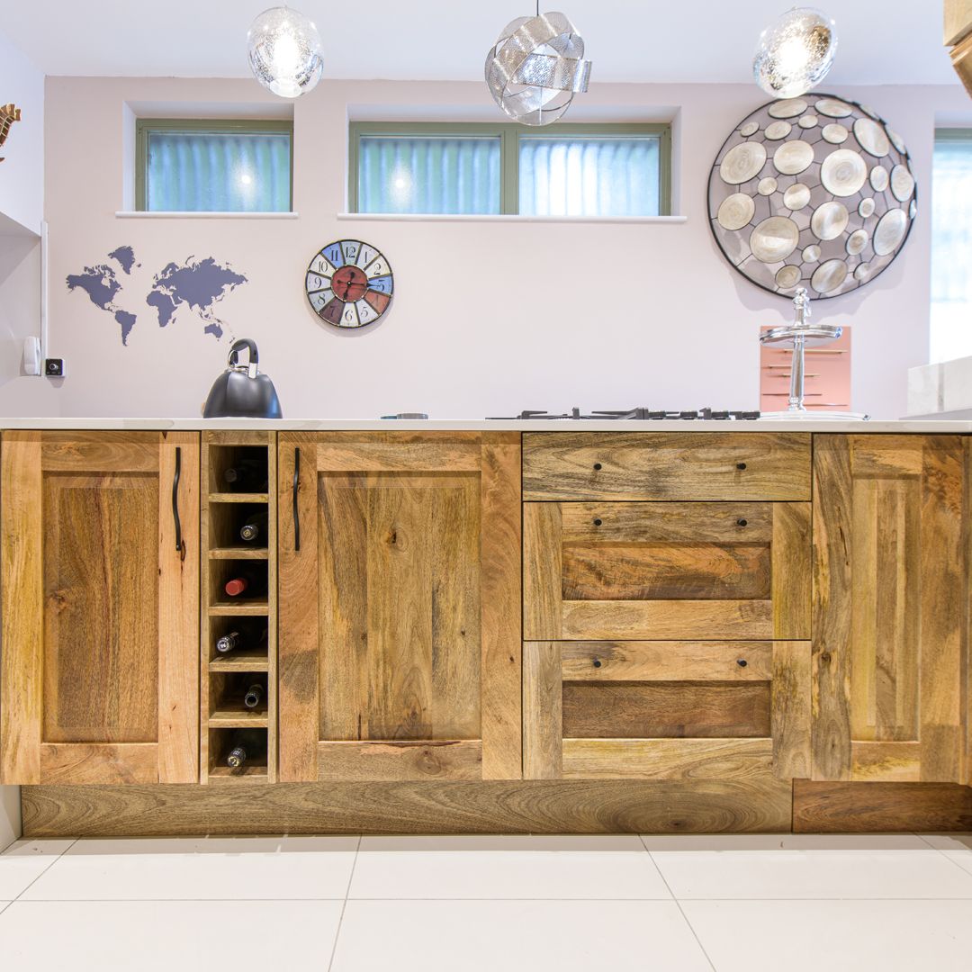 Solid Mango Wood Kitchen Units Real Hardwood Kitchens