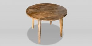 Light Vintage Round Dining Table